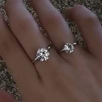 [쏘네] 전체 실버 925 솔리테어 6프롱 반지, All Silver 925 Solitaire 6Prong Ring