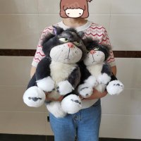 도로 루시퍼 인형 신데렐라 고양이 디즈니 선물 기념일 아이 귀여운 캐릭터 모찌인형 쿠션