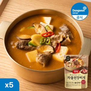 [N배송] 동원 양반 수라 차돌 된장찌개 460g 5봉