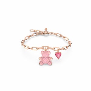 [스와로브스키/본사정품] Teddy Heart 핑크 로즈골드 팔찌 M 5642978