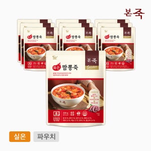 [본죽]화끈짬뽕죽 330g 10팩 (실온 해장 얼큰 매운죽)