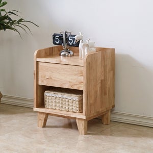 오목샘 킨드 390 침대 옆 선반 원목 미니 협탁