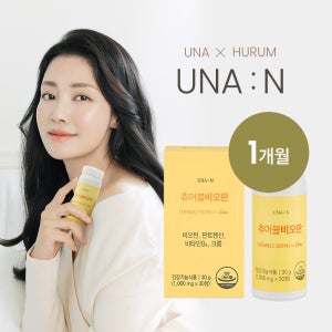 [UNA:N] 유나엔 츄어블 비오판 비오틴 판토텐산 비타민B6 크롬 30캡슐, 1개
