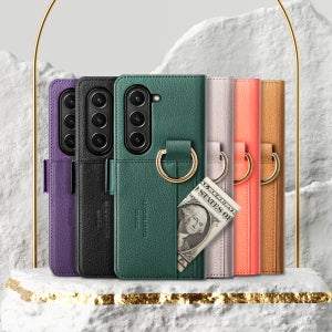 유해전자파 차단 갤럭시 Z폴드3 케이스 카드 힌지 피렌체 이태리가죽