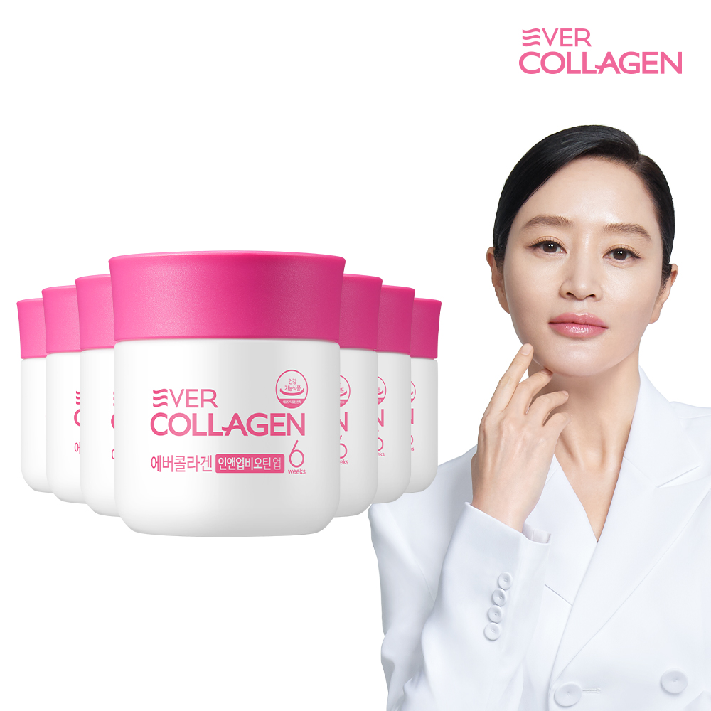 <b>에버콜라겐 인앤업</b>비오틴 업 42주 (6주x7개) / 기능성 저분자 콜라겐 펩타이드 뉴트리