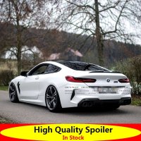 bmw 8 시리즈 g14 g15 g16 840i 2020 탄소 고무 스포일러 테일 트렁크 부츠 윙