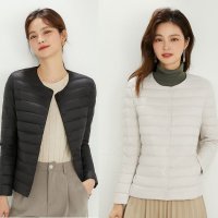 여성용 경량 패딩 긴팔 U넥 V넥 오리털 덕다운 슬림 이너 빅사이즈 유니클로 대체
