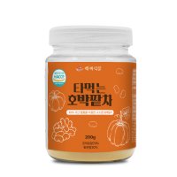 백세식품 타먹는 호박 팥 차 분말 가루 200g 1병