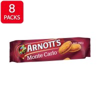 Arnotts Monte Carlo 아노츠 몬테 카를로 비스킷 호주 과자 쿠키 스낵 250g 8팩