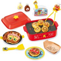 [일본배송]호빵맨 놀이용 타코야끼 세트 빵가게 빵집 장난감
