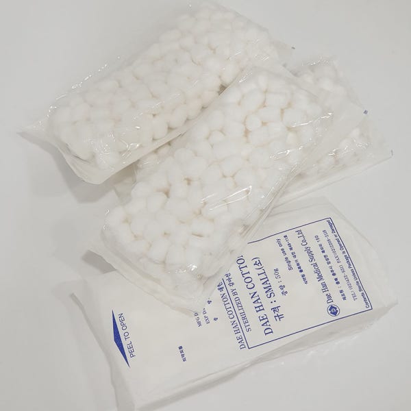 PMM 대한 멸균솜 멸균탈지면 50g 코피솜 지혈 소독 치과