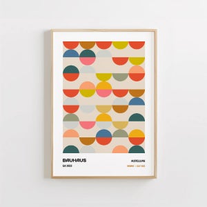 바우하우스 포스터 인테리어 액자 3-20 미드센추리 모던 카페 매장 그림 선물 A1 A2