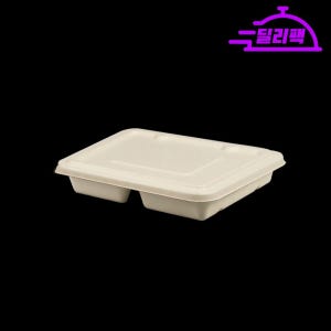 펄프도시락3칸/DP-03-M 펄프뚜껑세트