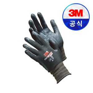 3M 프로그립 1000 블랙 작업용 코팅 안전 장갑 PG1000BK 1개입