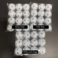 테일러메이드 TP5x US Flag / TP5 PIX / TP5x PIX 프랙티스 5피스 우레탄 골프공 12개