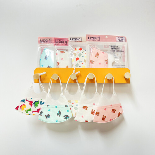 <b>나와아기</b> 새부리형 일회용 어린이 유아 마스크 20매+20매