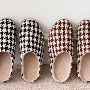 국산수제화 비안 퍼 안감 여성 털 슬리퍼 (2color)
