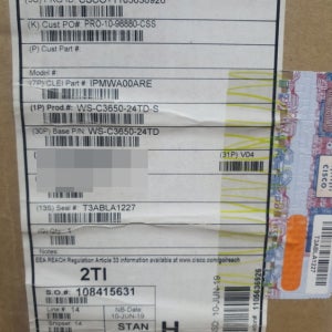 시스코 WS-C3650-24TD-S L3 24포트 10기가 스위치 실재고보유