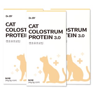 닥터바이 캣초유프로틴 고양이 단백질 근력개선 면역력 영양제 30포, 3개