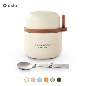 오슬로 스텐 316 브리오슈 푸드자 300ml 보온 보냉 밀프랩 직장인 도시락 이유식 죽통