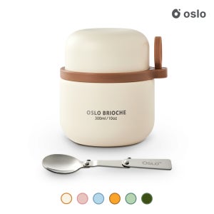 오슬로 스텐 316 브리오슈 푸드자 300ml 보온 보냉 밀프랩 직장인 도시락 이유식 죽통