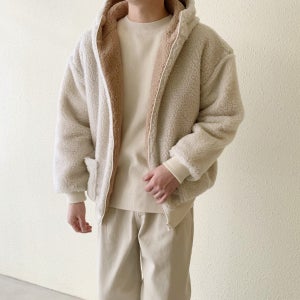 남자 겨울 헤비 양털 후드 집업 점퍼 4color