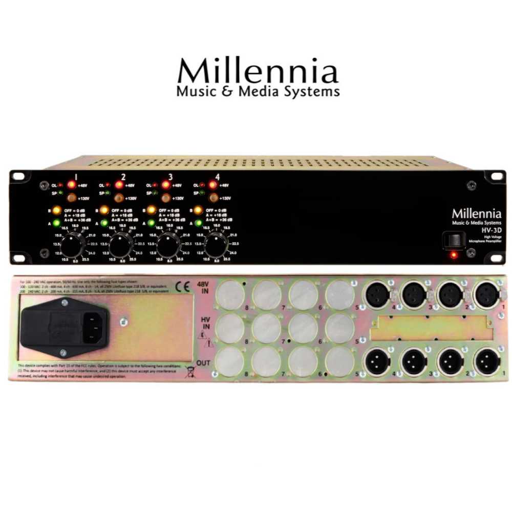 Millennia HV-3D 8-Channel Preamp (밀레니아 HV-3D 8채널 마이크 프리앰프)