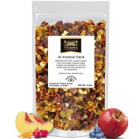 수입건과류 Traina Home Grown All American Sun Dried Fruit Blend - 다진 복숭아 크랜베리 블루베리 사과 황금 건포도 비 GMO 글루텐