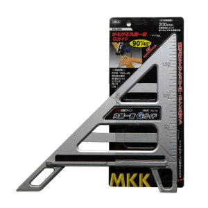 MKK 삼각자 MG-200 목공자 원형톱가이드 알루미늄 양면