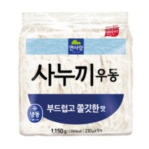 면사랑 사누끼우동 부드럽고 쫄깃한맛 1.15kg(230gX5개) 8개 냉동 전문점 1박스