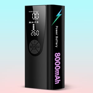 미오닉 8000mAh 타이어 공기압 주입기 자동차 공기주입기
