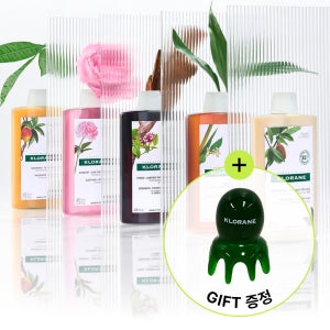 [클로란] 샴푸 400ml x 택 2개 (네틀 퀴닌 피오니 아쿠아민트 시트러스) + 문어괄사 증정