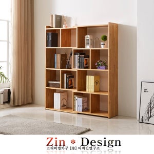 E0 고무나무 원목 양면 확장형 1100 4단 책장