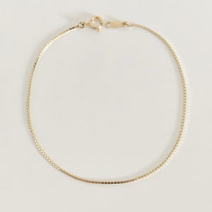 뱀줄 팔찌 14k 18k 실키 데일리 골드 금 팔찌 박스체인