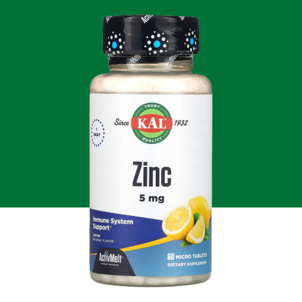 KAL 칼 아연 스위트 레몬 <b>5mg</b> 60 마이크로 타블렛 <b>징크</b> 옥사이드