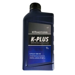 KR모터스오일 순정 엔진오일 K-PLUS 10W40 케이플러스 바이크 4T 1L