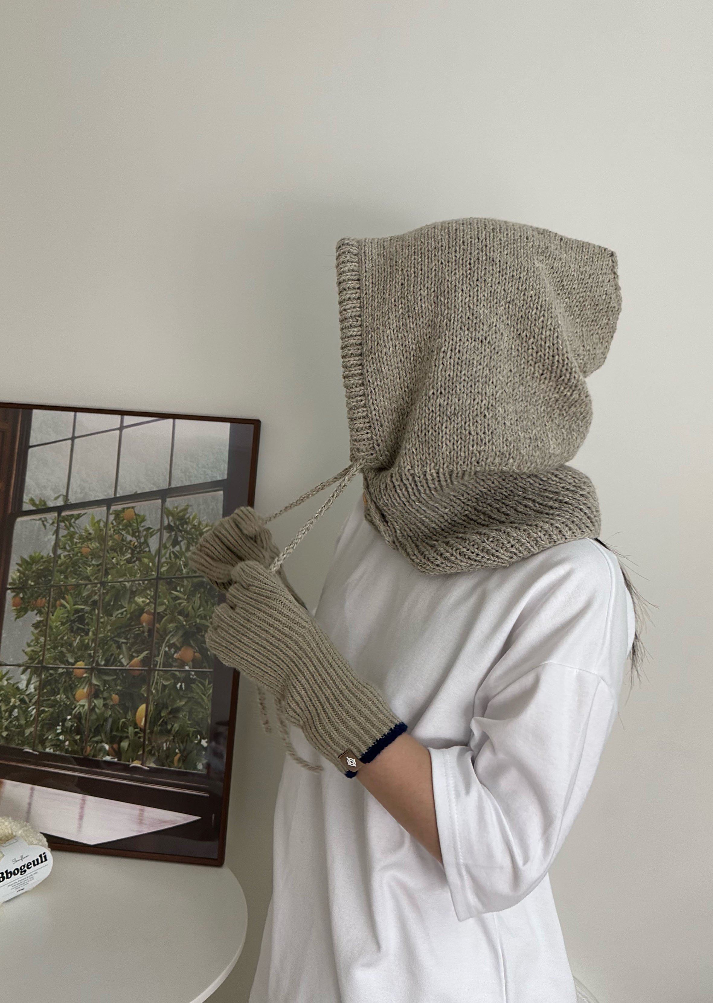 [대바늘패키지] 실키 버튼 바라클라바 DIY