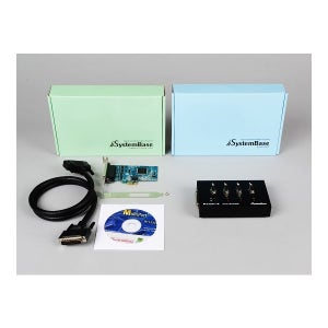시스템베이스 Multi-4 LPCIe RS232,패널포함 시리얼 4포트 PCI-e카드