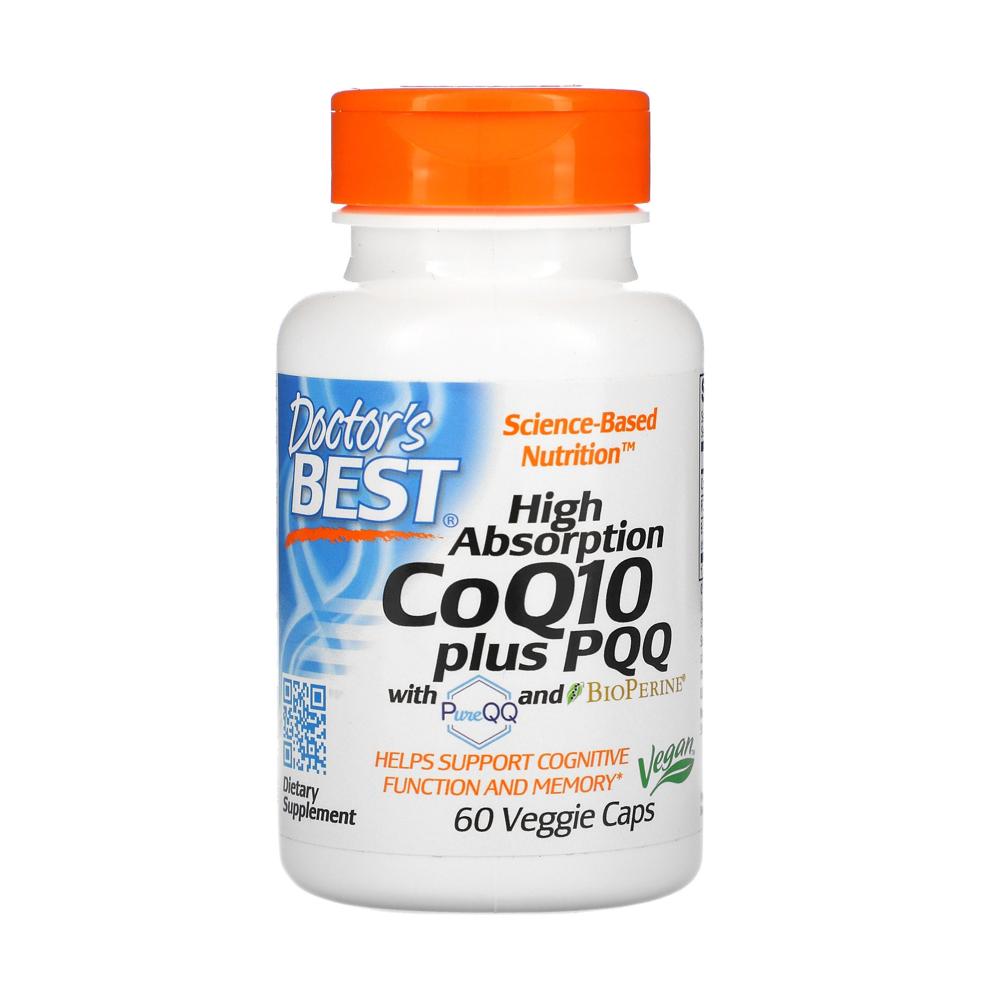 닥터스베스트 코큐텐 <b>CoQ</b>10 100 mg PQQ 20 mg 60 베지캡슐 코엔자임 <b>유비퀴놀</b>
