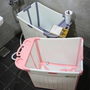 림401 접이식욕조 공간절약 물절약 성인 반신 원룸 욕조