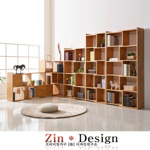 E0 고무나무 원목 서재 거실 원목 700 4단 책장