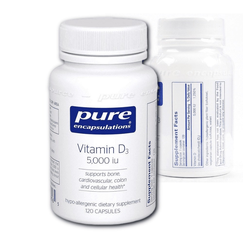 Pure <b>퓨어</b> <b>비타민</b>D3 5000IU 120캡슐 Vitamin D3 <b>비타민</b>