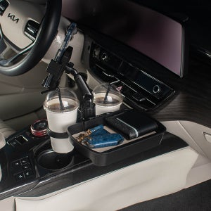 멀티 차량용 컵홀더 트레이 가죽트레이