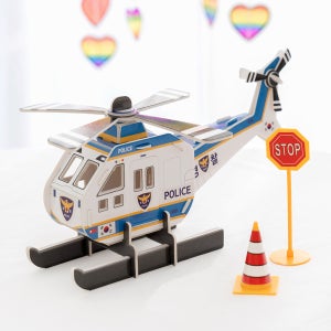 재밌는 페이퍼토이 종이만들기 종이비행기 조립장난감 경찰