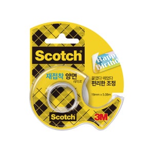 스카치 투명 양면 테이프 238 재접착 테이프