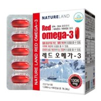 네이처랜드 레드 오메가3 1306mg x 60캡슐