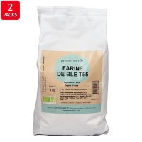 Greenweez Wheat flour Bio 그린위즈 위트 밀 플라워 프랑스 밀가루 T55 바이오 1kg 2팩