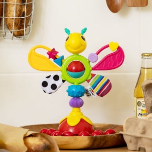 라마즈 나비 흡착 회전 딸랑이 신생아 백일 돌아기 장난감 이유식 필수템