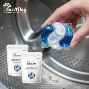 10+10 스웰데이 파워 버블 캡슐 세탁조 클리너 드럼 통돌이 세탁기 청소 10개입 2개