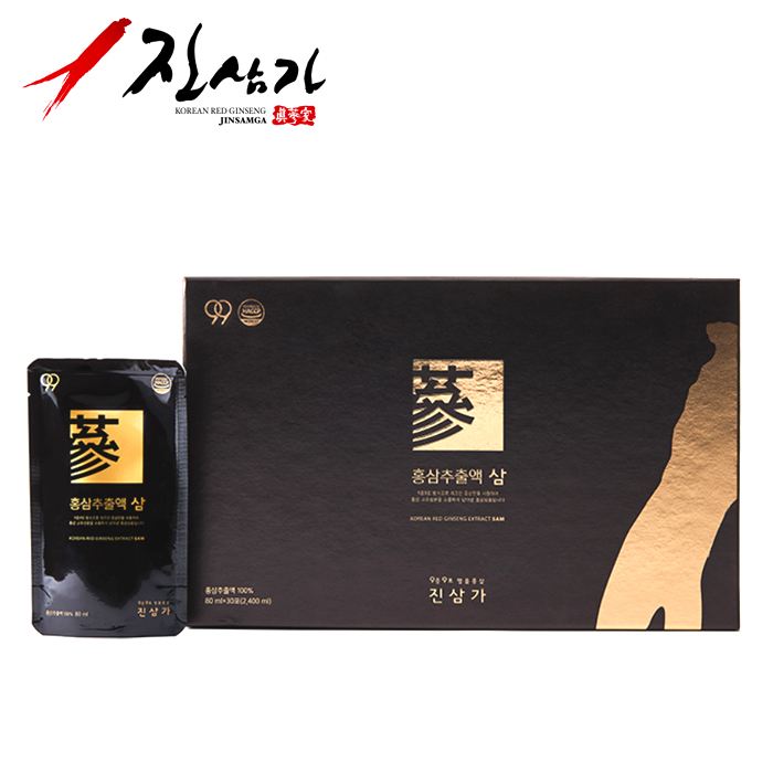 <b>진삼가</b> 6년근 구증구포 홍삼추출액 삼 100포